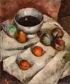 Nature morte au bol et aux pêches